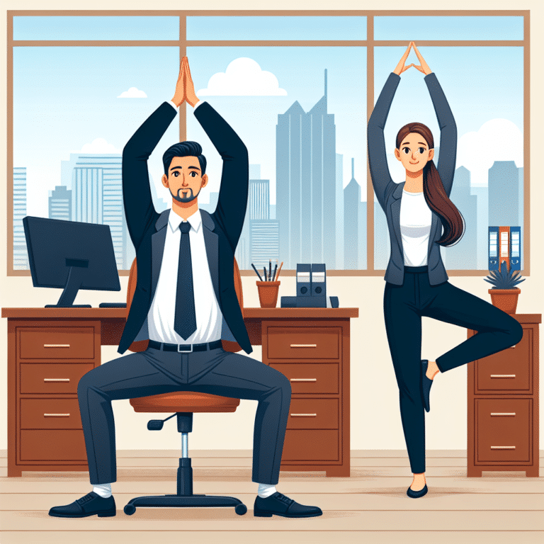 Simple Yoga Poses for Office Workers to Try".